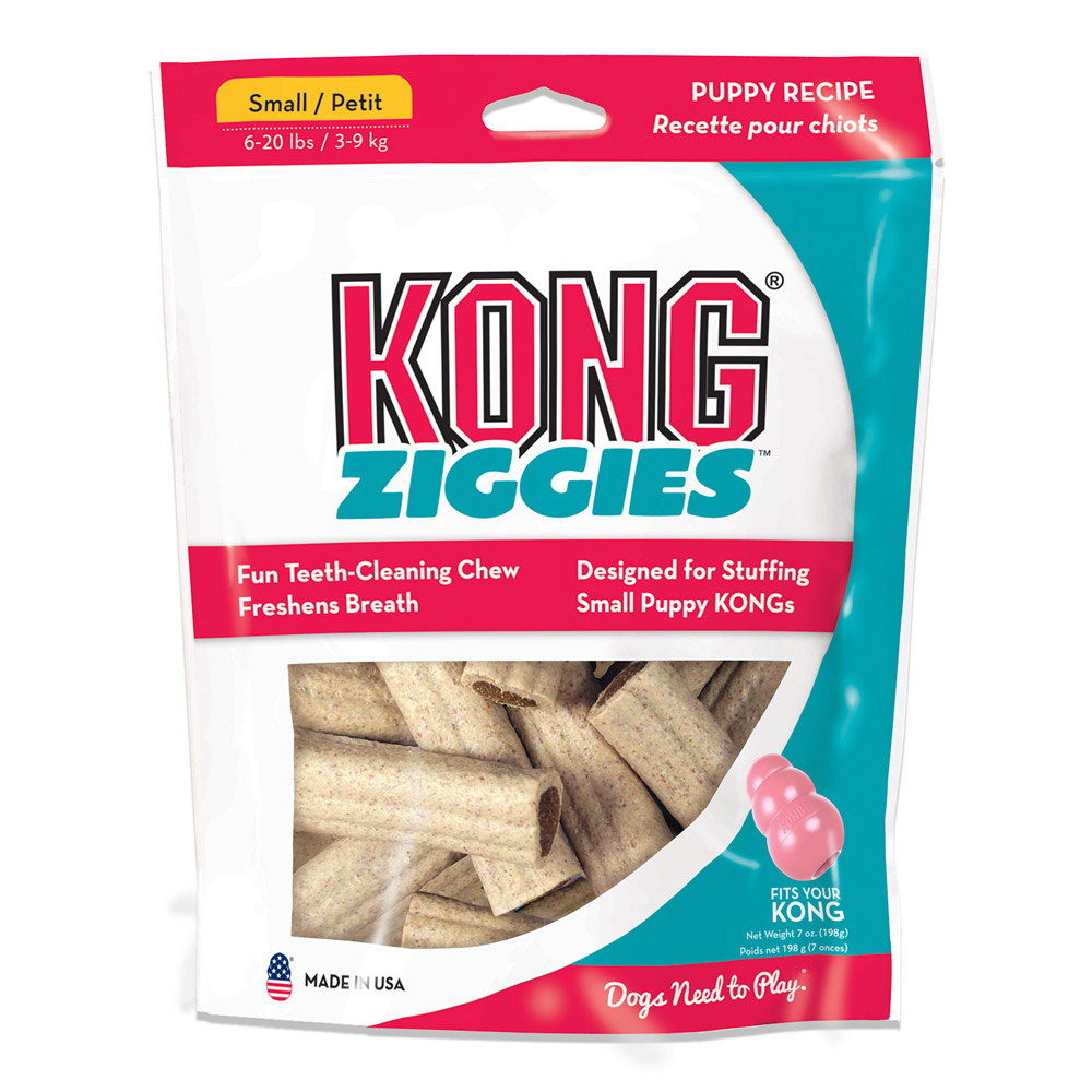 KONG Ziggies Stuffins Puppy Recipe Treats for Dogs Small